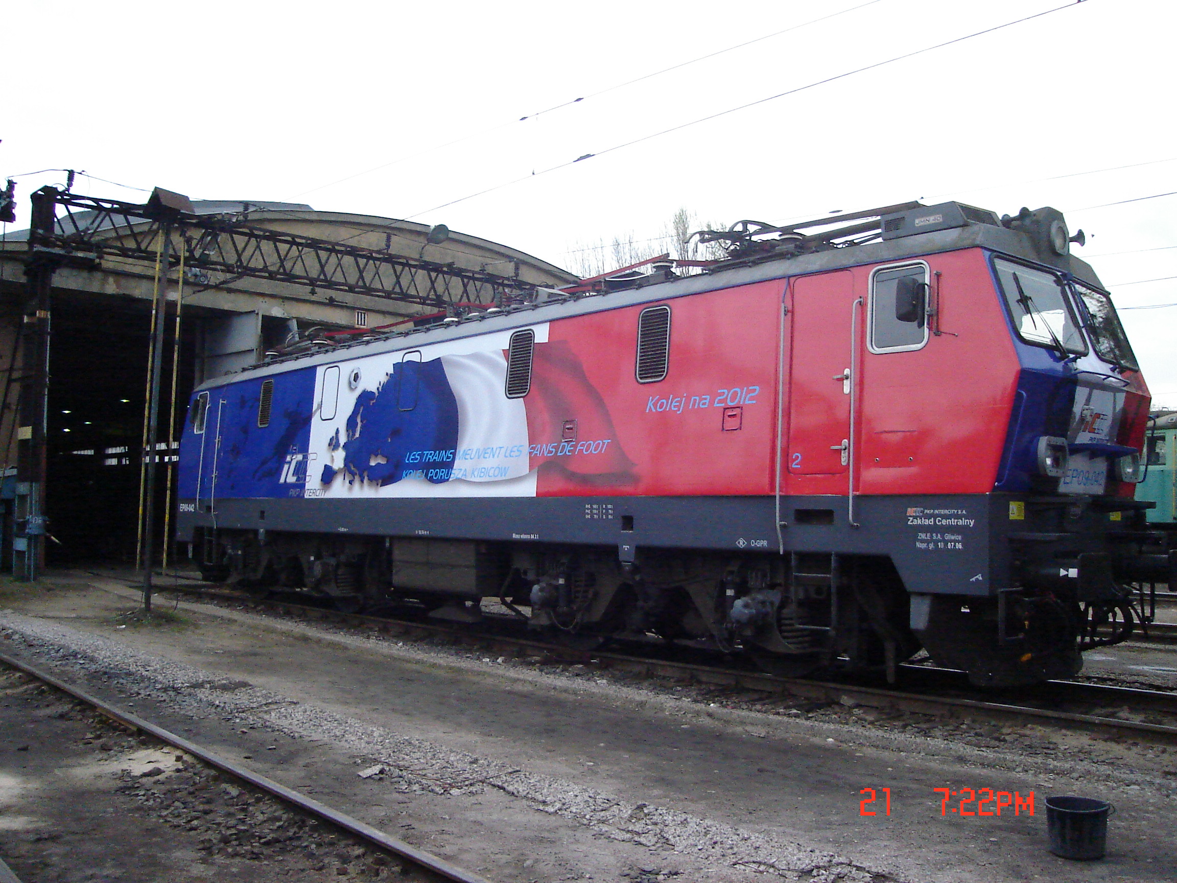 logistykakolejowa.ep09-barwy-euro2012-francja lokomotywy w barwach euro