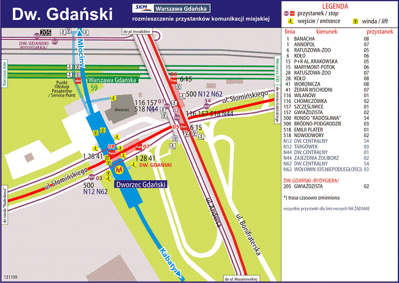 logistykakolejowa.pl schemat linii metra wykaz autobusow i przystankw - metro stacja dworzec gdanski