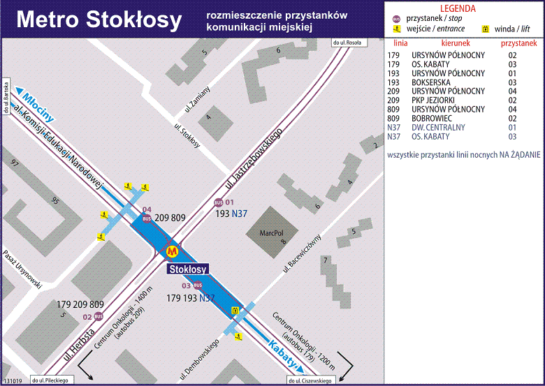logistykakolejowa.pl schemat linii metra wykaz autobusow i przystankw - metro stacja stokosy