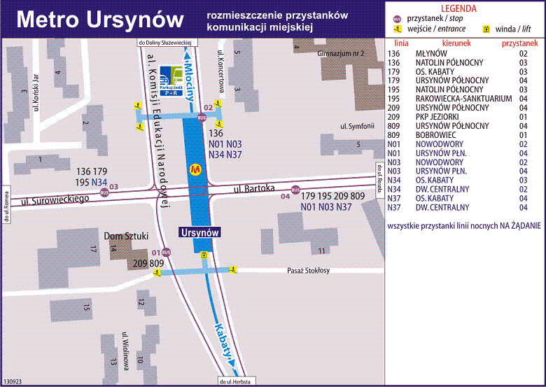 logistykakolejowa.pl schemat linii metra wykaz autobusow i przystankw - metro stacja ursynw