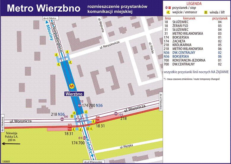 logistykakolejowa.pl schemat linii metra wykaz autobusow i przystankw - metro stacja wierzbno